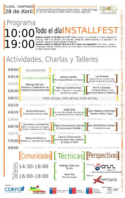 Cronograma FLISOL Santiago 2012